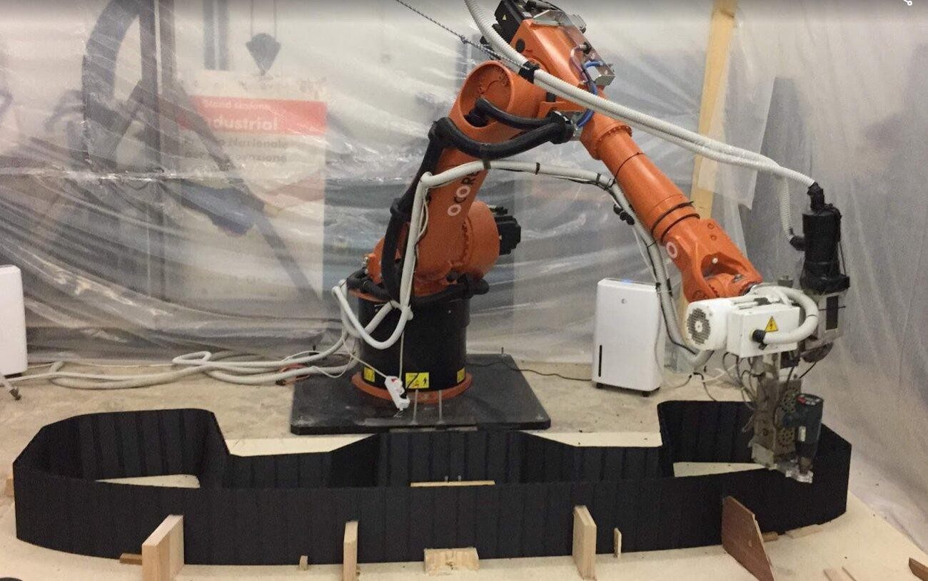 Cella robotica di stampa 3D di grande formato